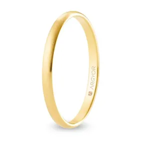 Alianza "Argyor" Satinada Oro 18k 2mm (A20CS00)