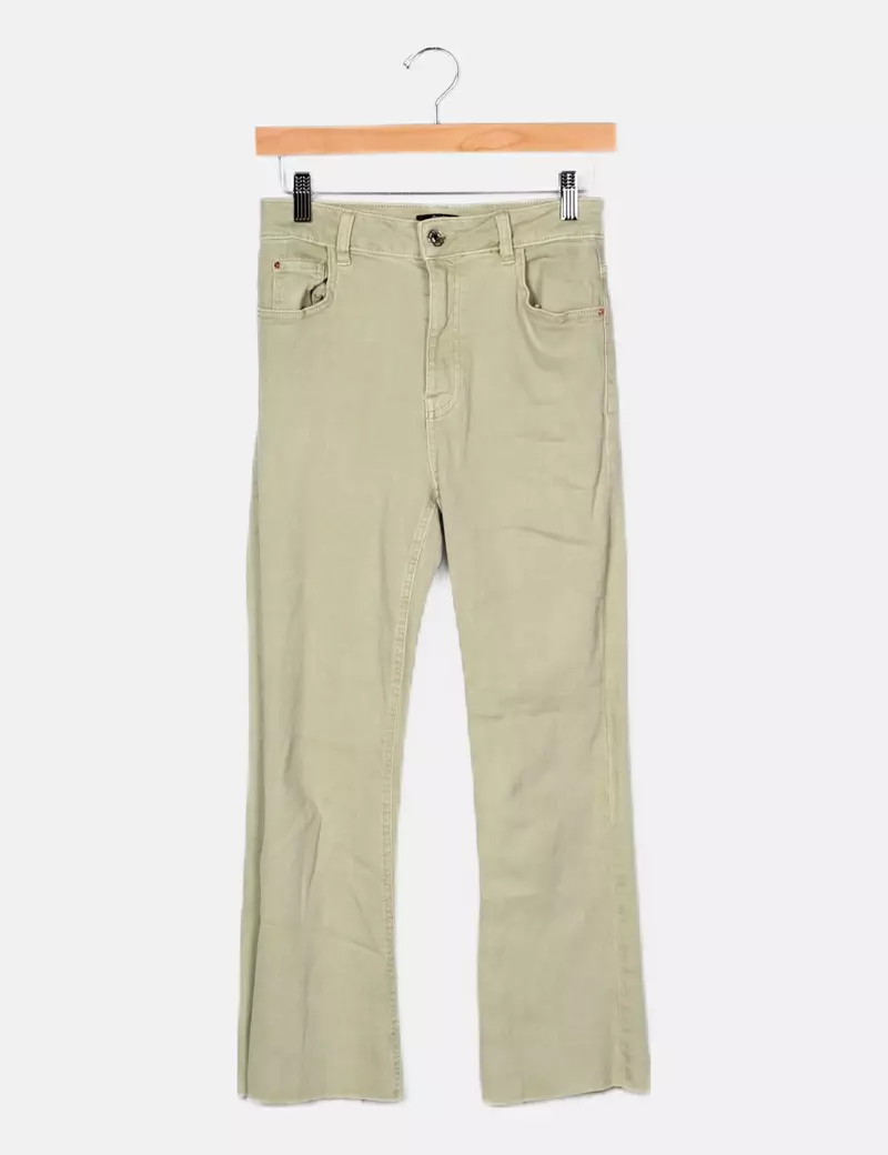Bershka Jeans bootcut verde