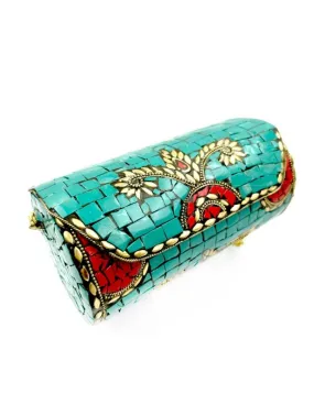 BOLSOS IBIZA DE MOSAICO TURQUESA PARA BODAS DE VERANO