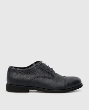 Stefano Ricci Kids Navy Leather Derbies