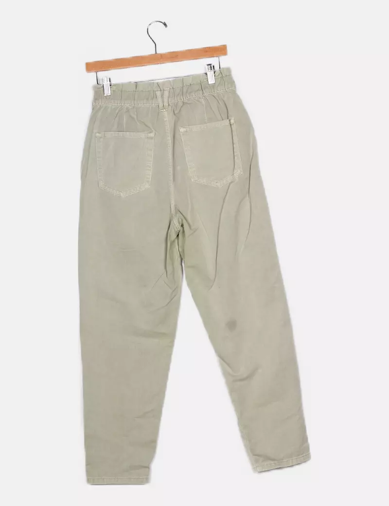Stradivarius Jeans baggy verde